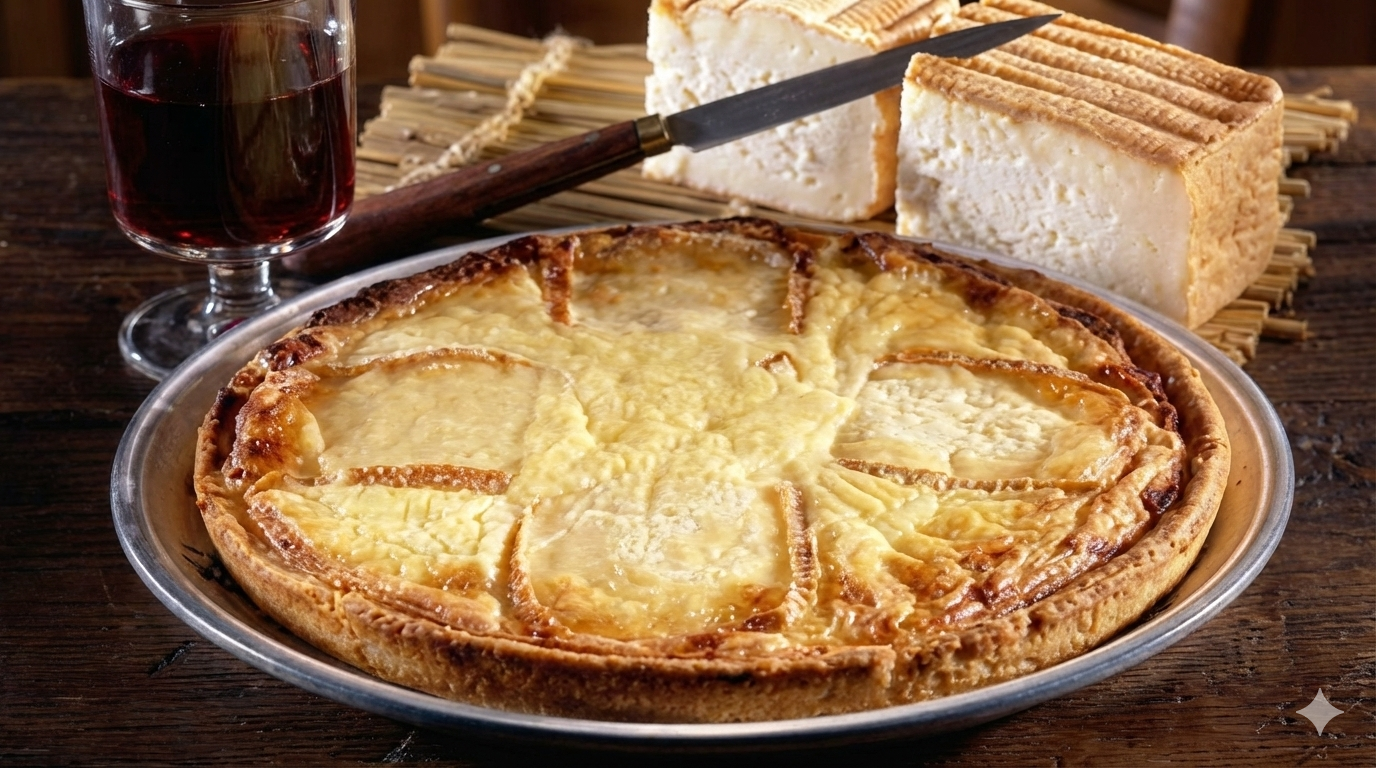 Photographie de la recette Recette facile de la tarte au Maroilles du Nord
